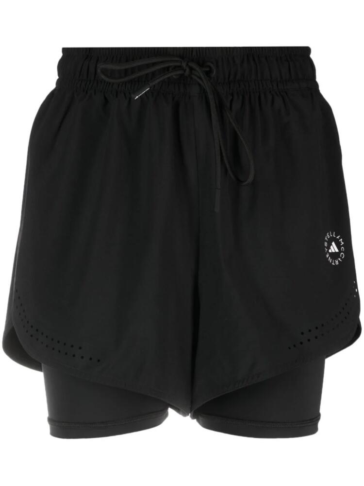 adidas by Stella McCartney TruePurpose layered track shorts - Black Cover