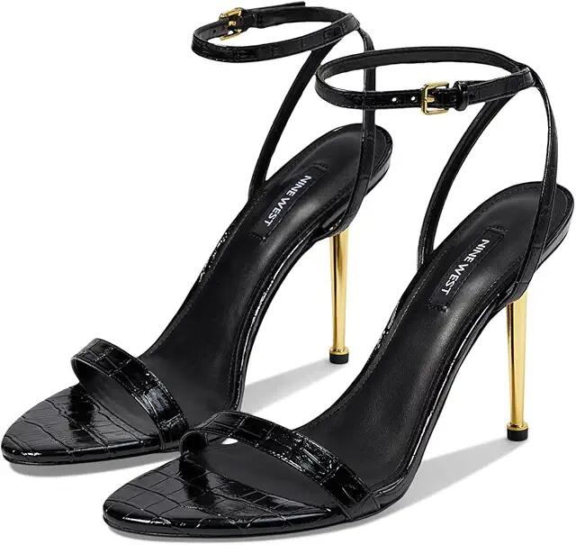 Nine West Reina (Black Croco) Women's Sandals Cover