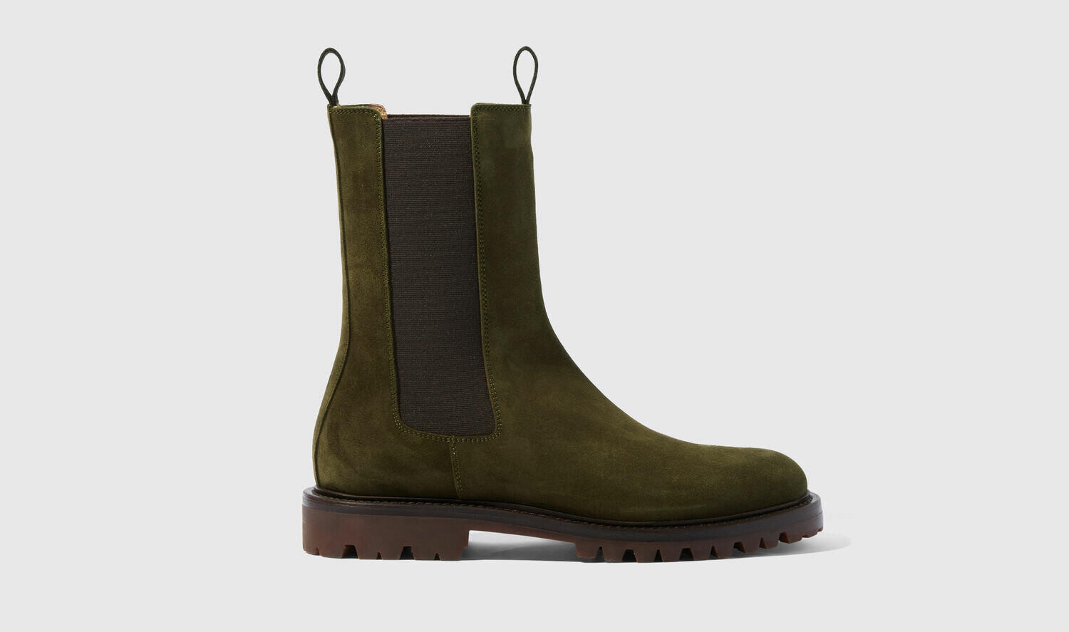 Scarosso Boots Wooster Green Suede Suede Leather Cover