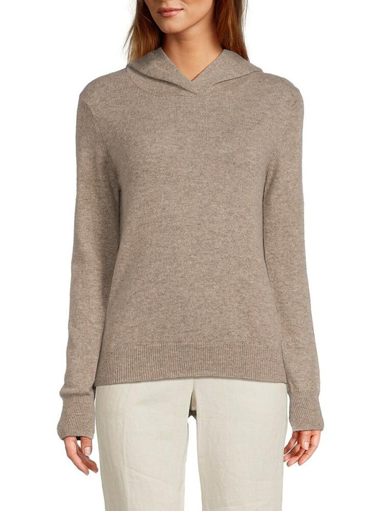 Amicale Women's Cashmere Hoodie - Toast Cover