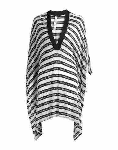 Balmain Woman Cover-up White Viscose, Modal Cover