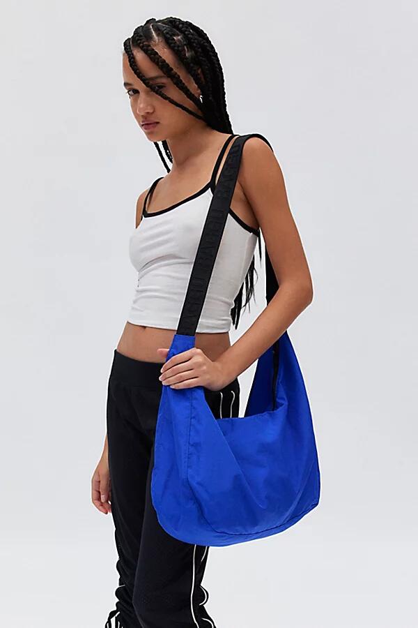 BAGGU Large Nylon Crescent Bag in Lapis Cover