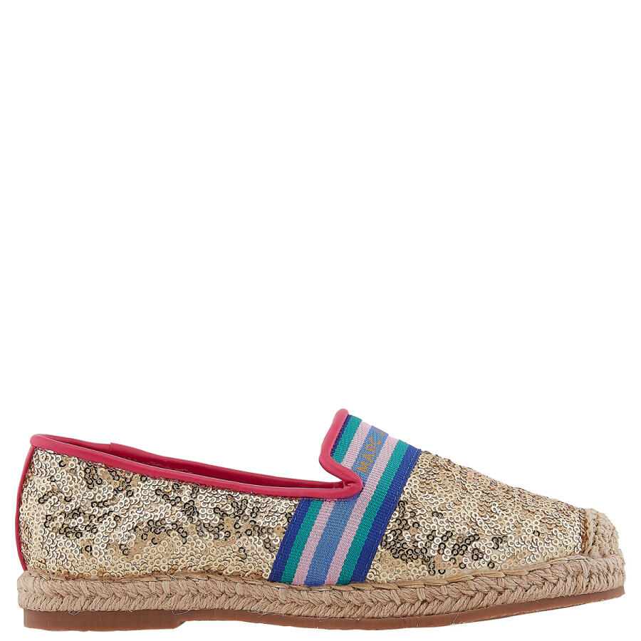 Little Marc Jacobs Girls Sequin Logo Espadrilles Cover