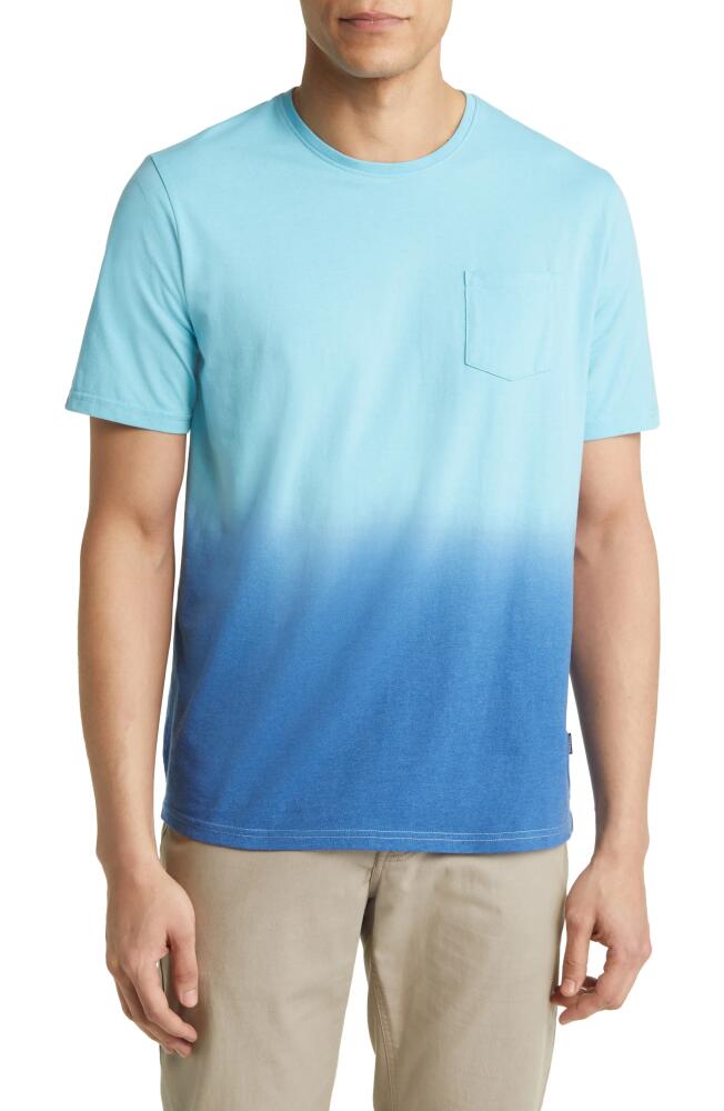 Stone Rose Dip Dye Pocket T-Shirt in Turquoise Cover