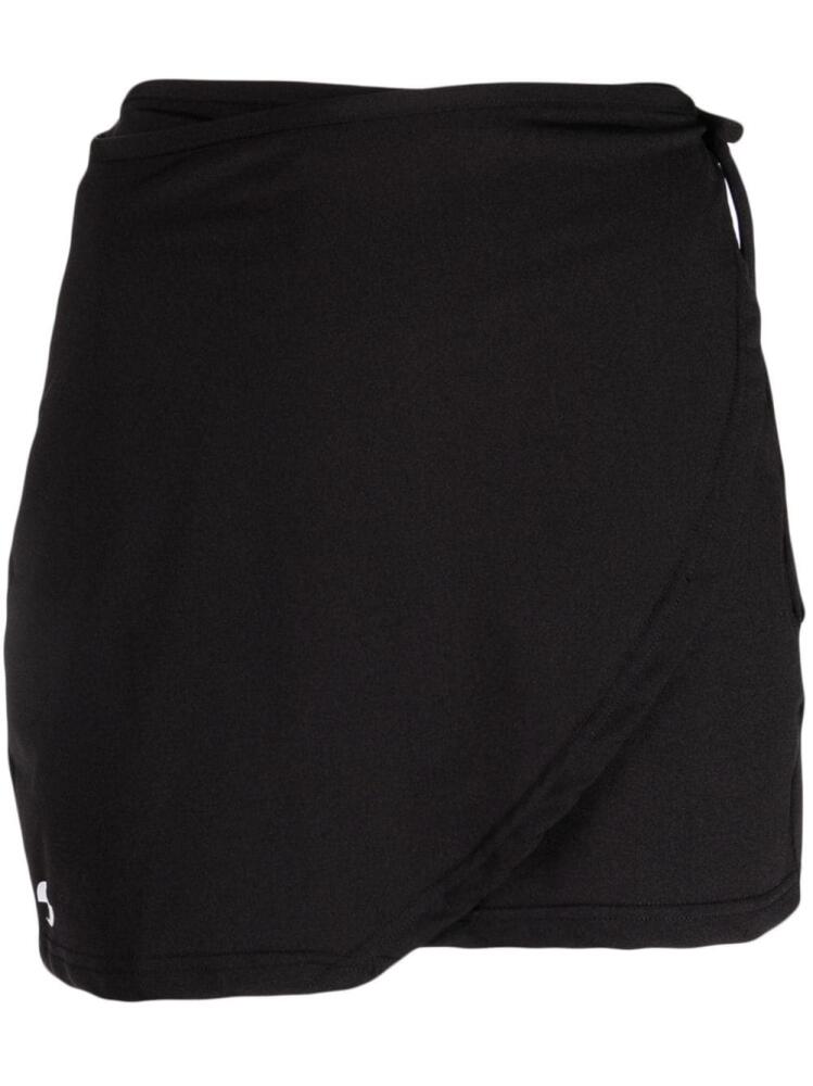 OpéraSPORT wrap-design high-waisted miniskirt - Black Cover