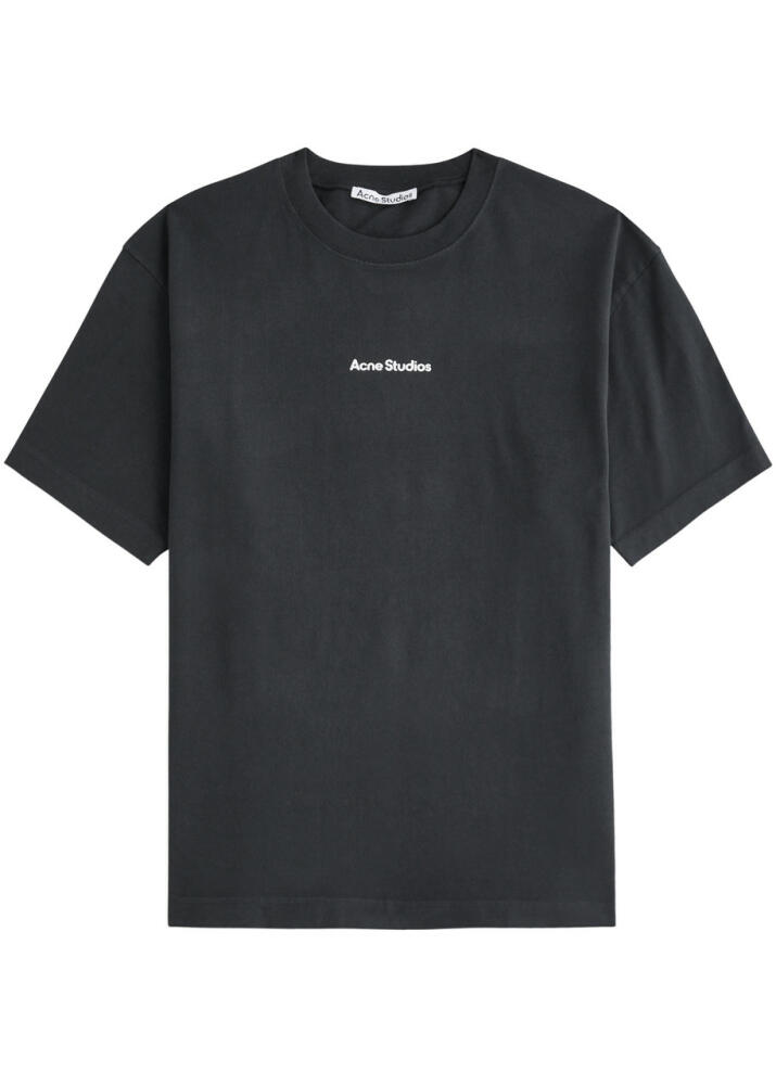 Acne Studios Logo-print Cotton T-shirt - Black Cover