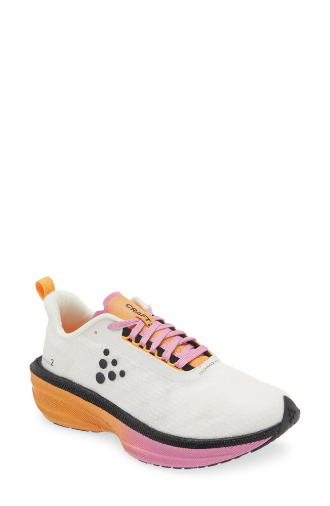 Craft Endurance 2 Running Shoe in Ash White/Fuchsia Cover