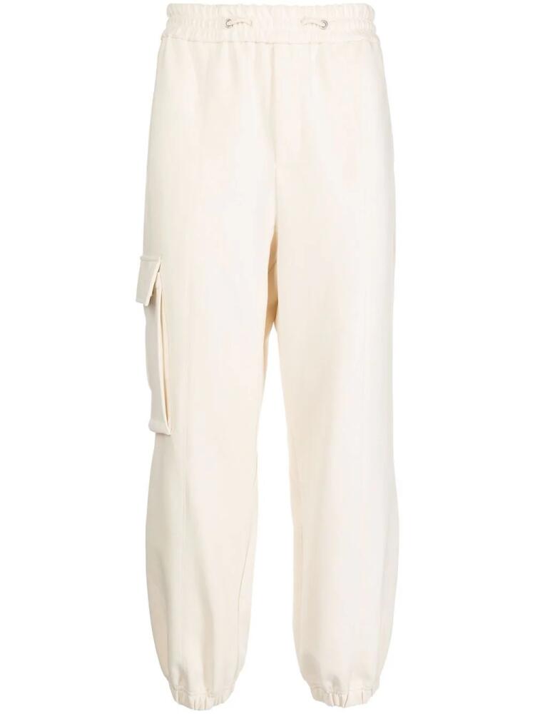 ZZERO BY SONGZIO cargo-style drawstring track pants - White Cover