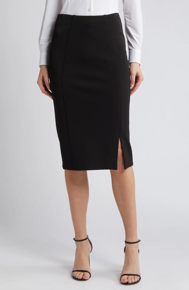 BOSS Vukeva Midi Pencil Skirt in Black Cover