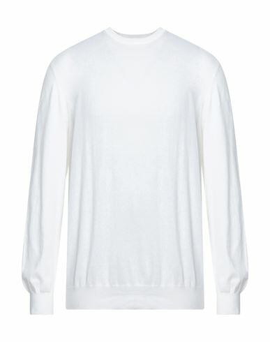 Boglioli Man Sweater White Cotton Cover