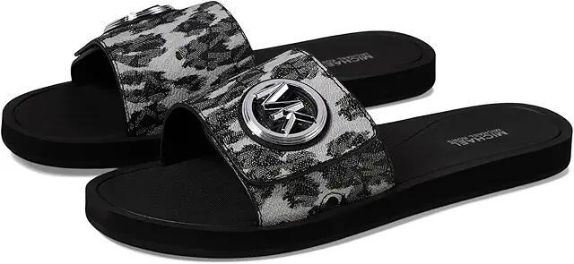 MICHAEL Michael Kors Mk Charm Slide (Black Multi) Women's Sandals Cover