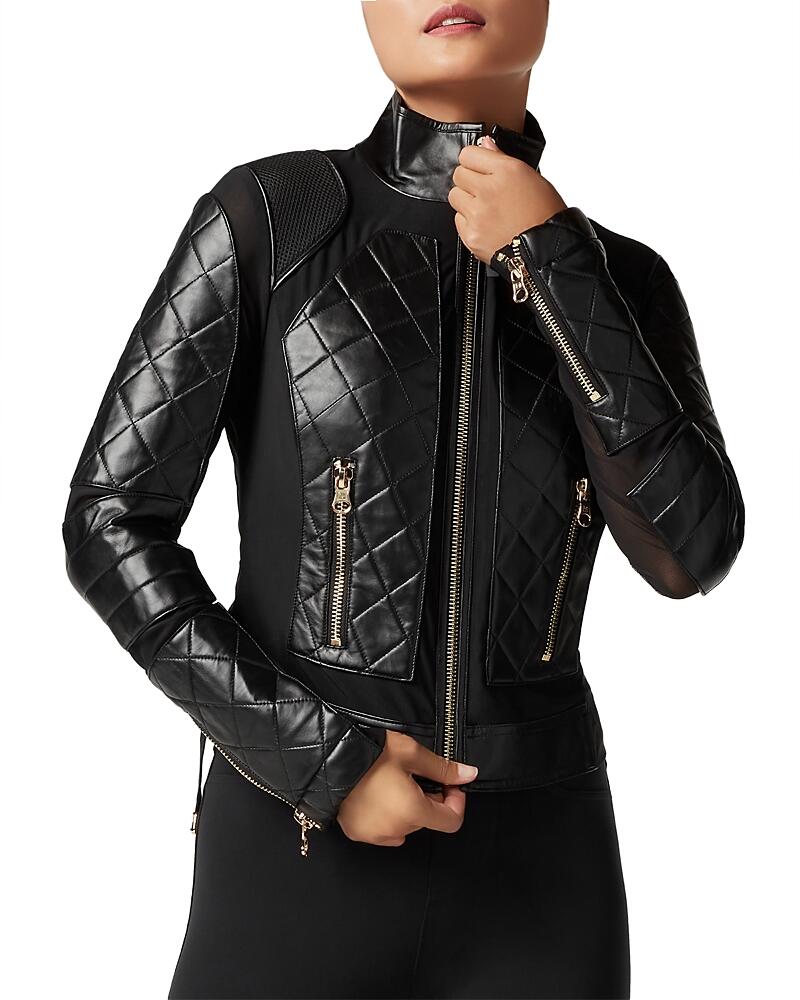 Blanc Noir Mesh Moto Jacket Cover