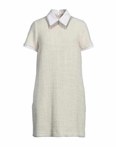 N°21 Woman Mini dress White Acrylic, Wool, Polyester, Cotton, Brass Cover