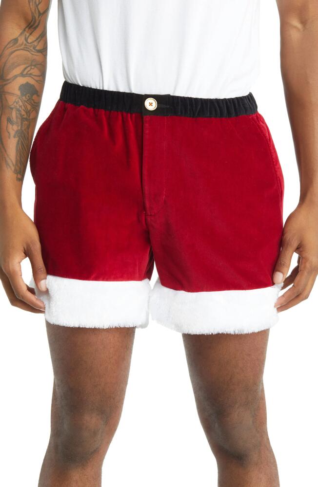 Chubbies The Candy Cane Lanes Knit Shorts in Ol St. Nicks Cover