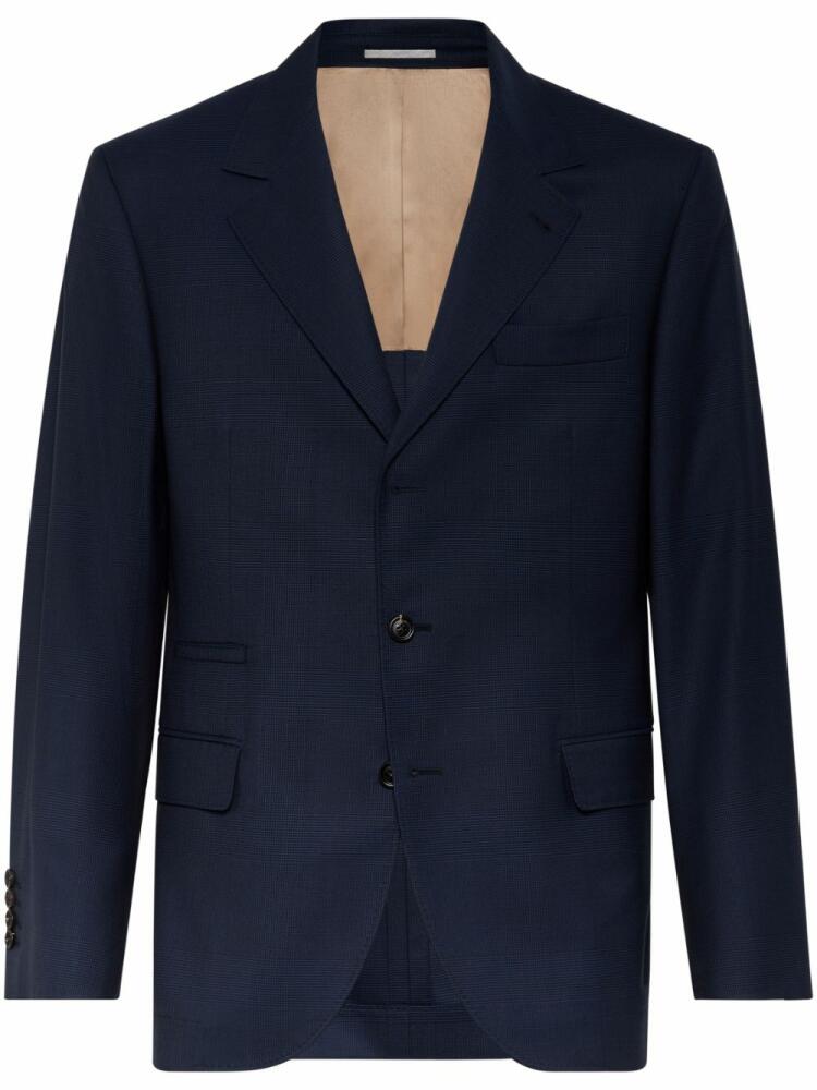 Brunello Cucinelli Virgin wool blazer - Blue Cover