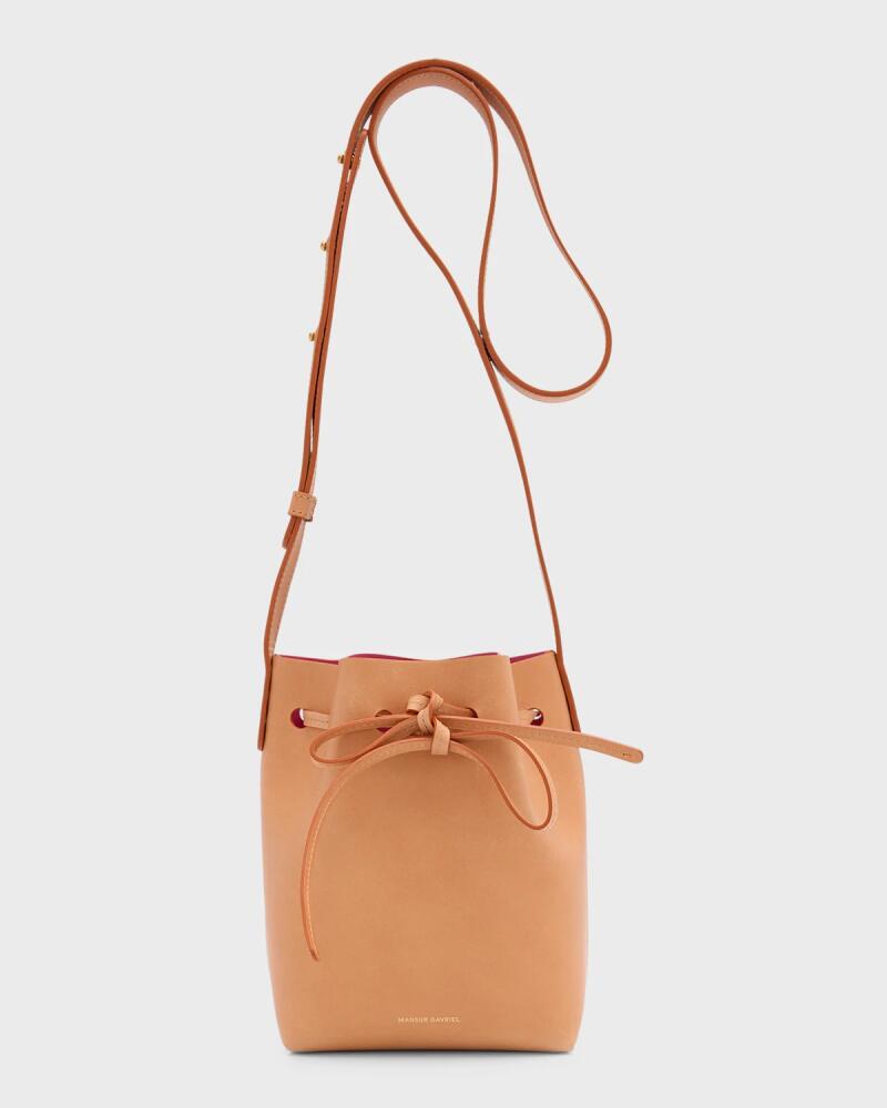 Mansur Gavriel Mini Mini Vegetable-Tanned Leather Bucket Bag Cover