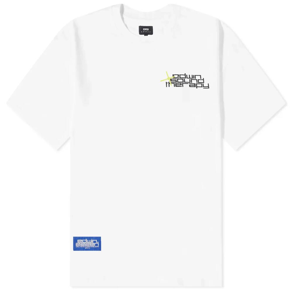 Edwin Men's Therapy T-Shirt in White Cover