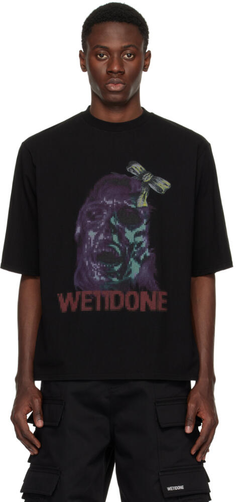 We11done Black Printed T-Shirt Cover