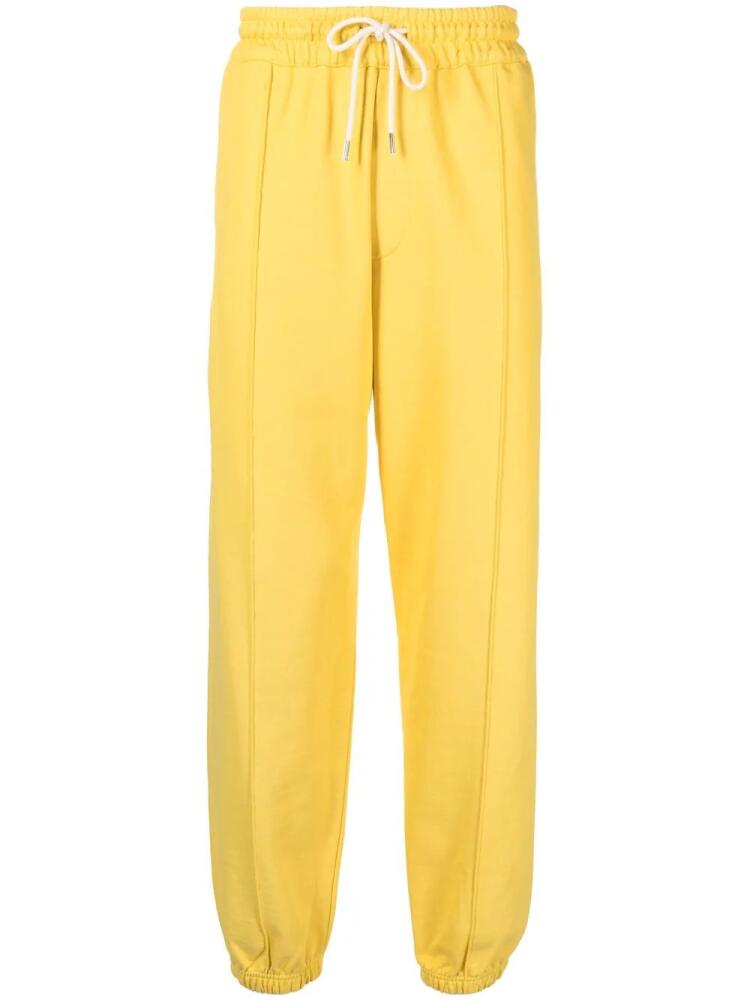 There Was One drawstring cotton track pants - Yellow Cover