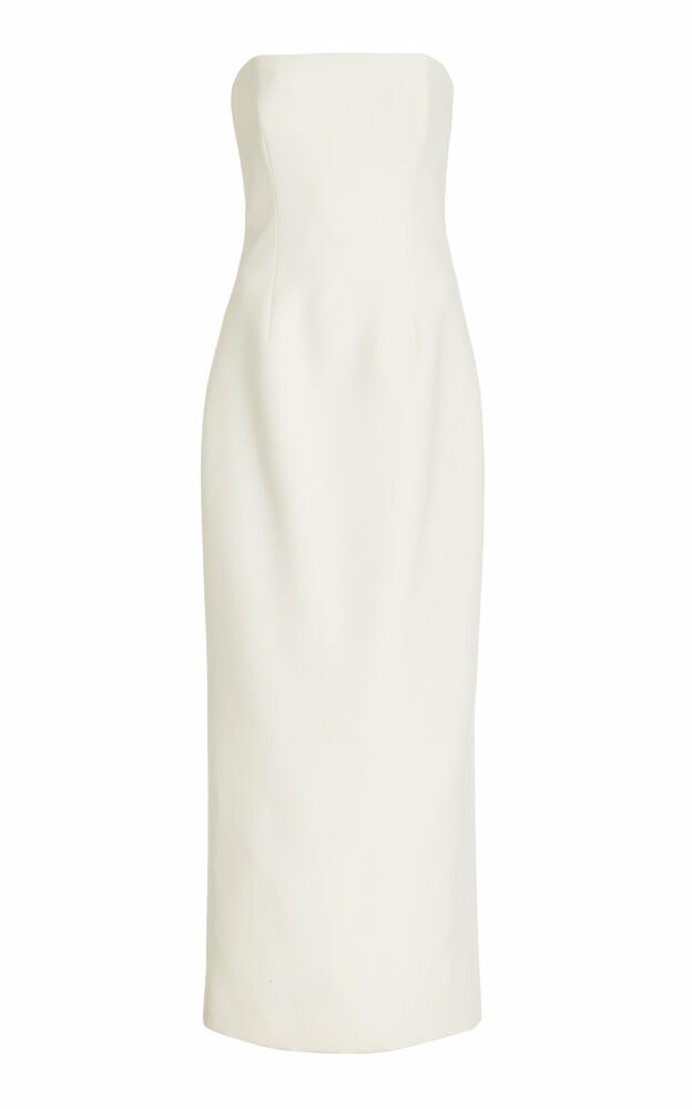 Brandon Maxwell - Exclusive Kady Wool-Silk Midi Dress - Ivory Cover