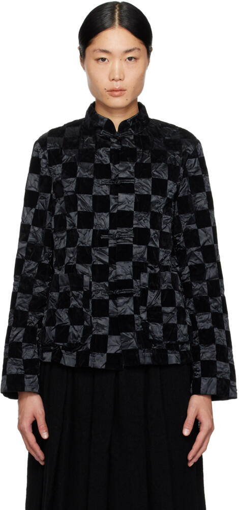 Black Comme des Garçons Black Check Jacket Cover