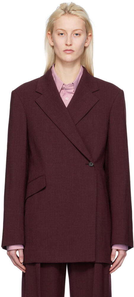 The Row Burgundy Azul Blazer Cover