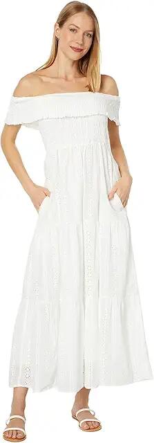 Lost + Wander With The Wind Maxi Dress (White) Women's Clothing Cover