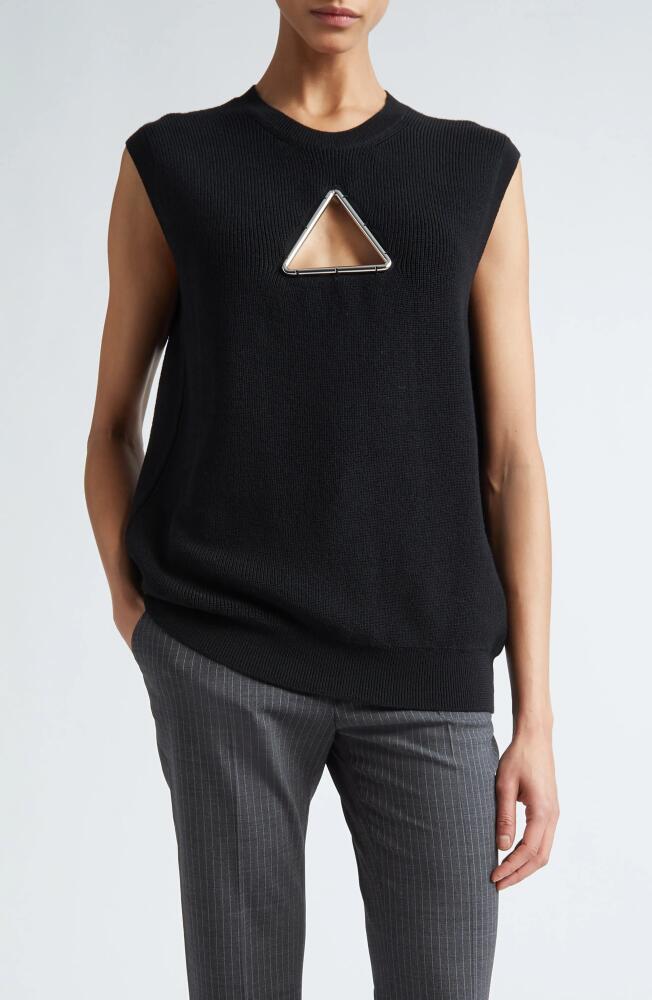 Coperni Triangle Sleeveless Merino Wool Sweater in Black Cover