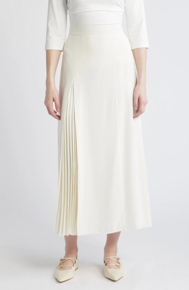 BOSS Vateza A-Line Midi Dress in Soft Cream Cover