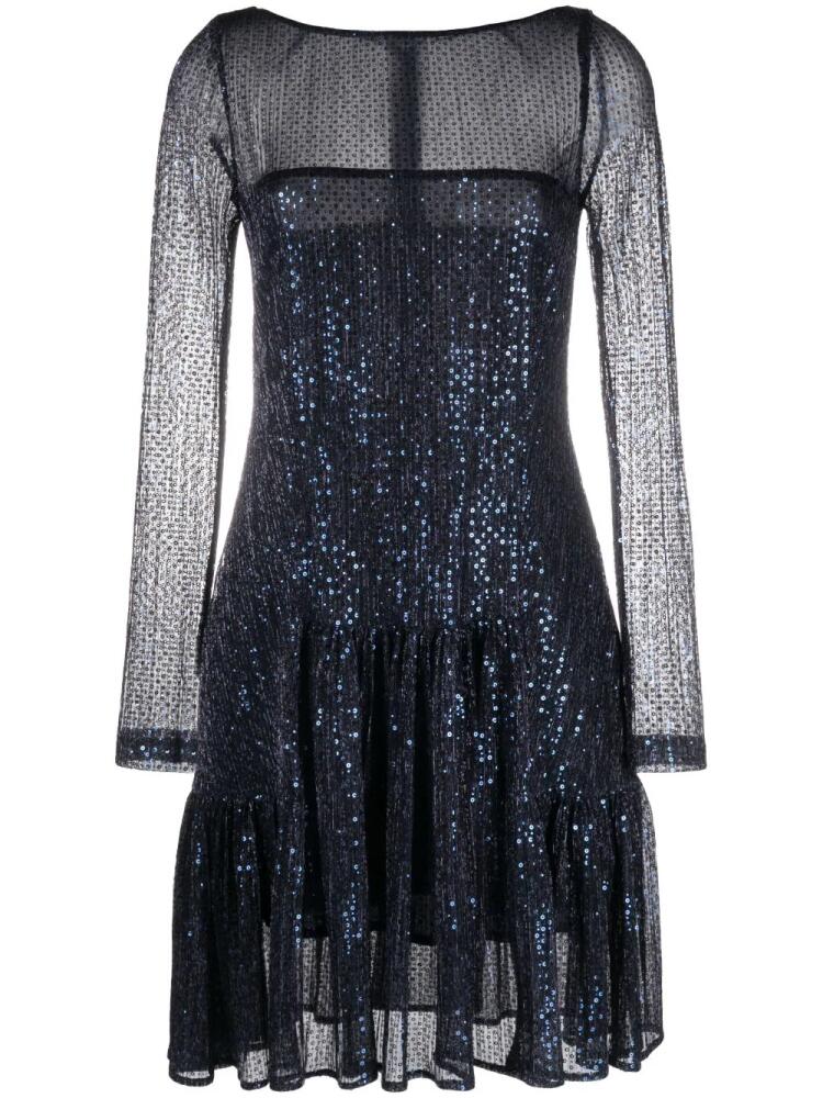 Talbot Runhof sequin-embellished midi dress - Blue Cover