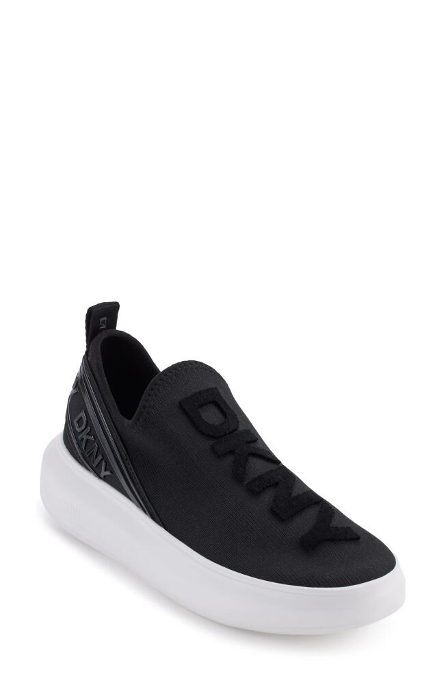 DKNY Jonas Knit Platform Sneaker in Black Cover