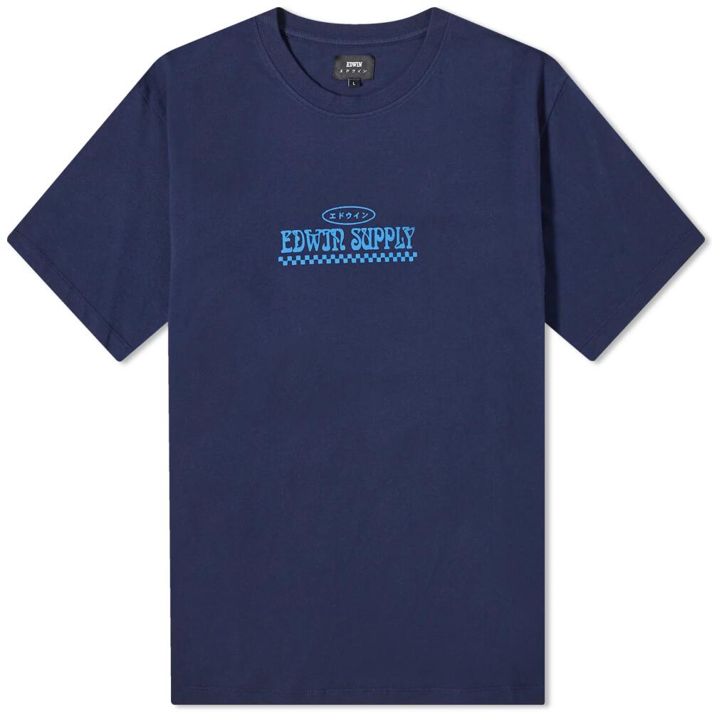 Edwin Men's Show Some Love T-Shirt in Maritime Blue Cover