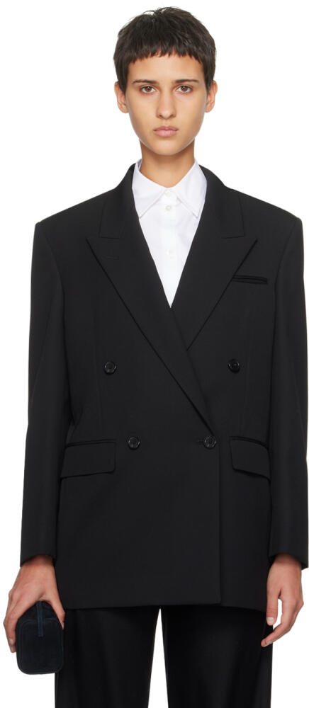 The Row Black Myriam Blazer Cover