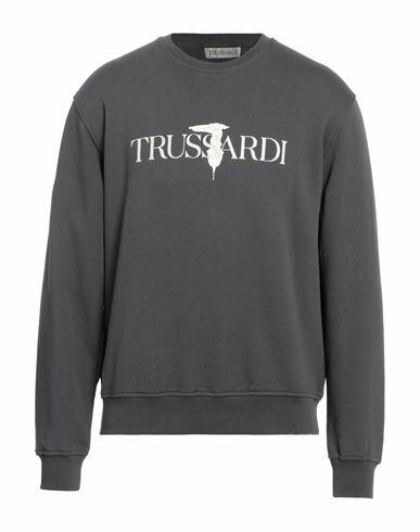 Trussardi Man Sweatshirt Lead Cotton, Elastane Cover