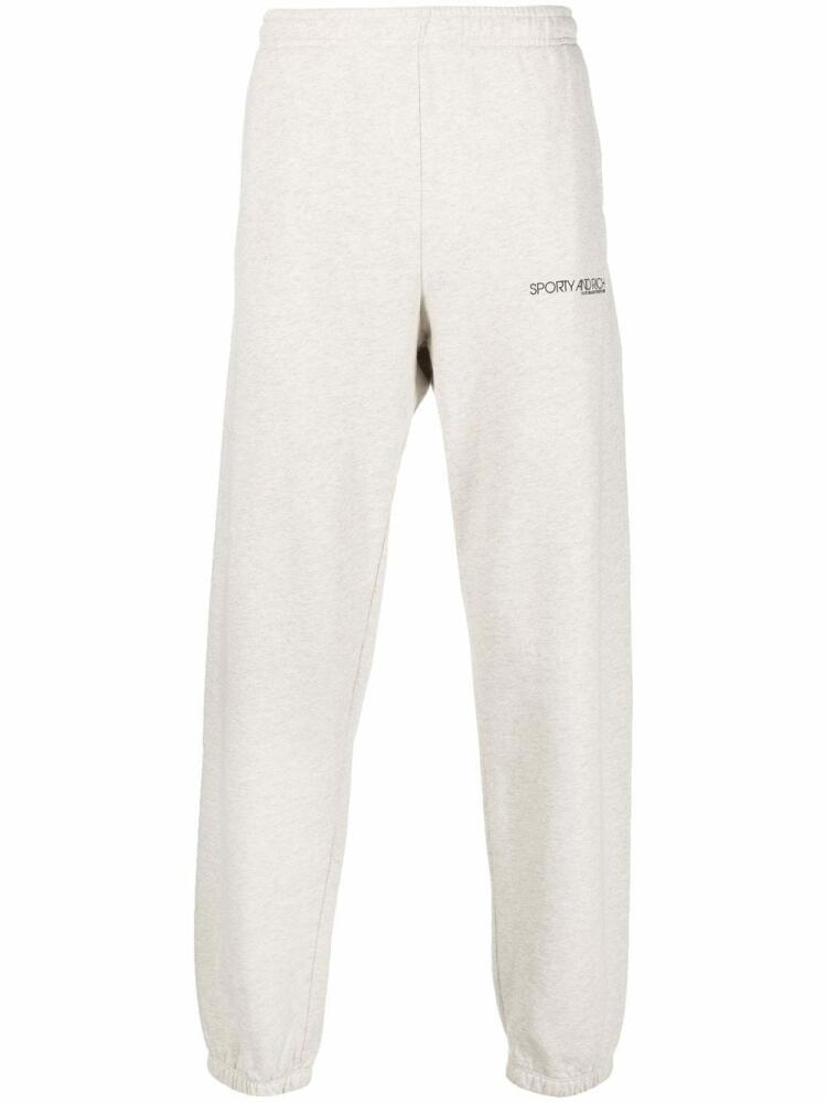 Sporty & Rich logo-print tracksuit bottoms - Grey Cover