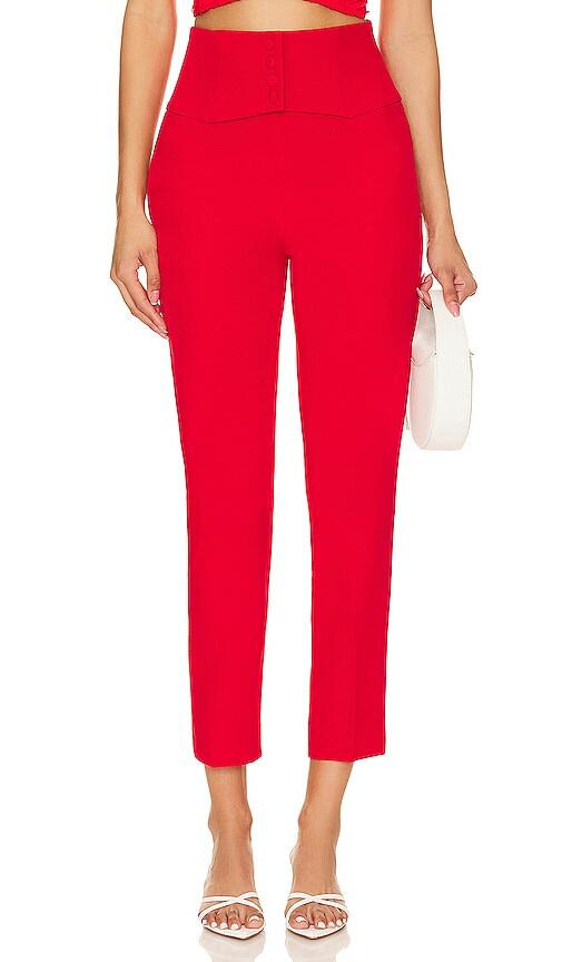 Bardot Corset Pant in Red Cover