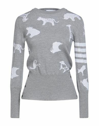 Thom Browne Woman Sweater Grey Merino Wool Cover