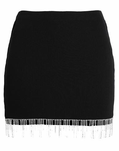 Only Woman Mini skirt Black Cotton, Elastane Cover