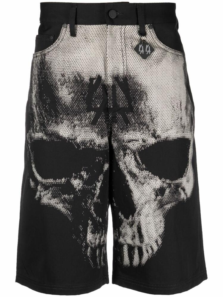 44 LABEL GROUP skull-print bermuda shorts - Black Cover