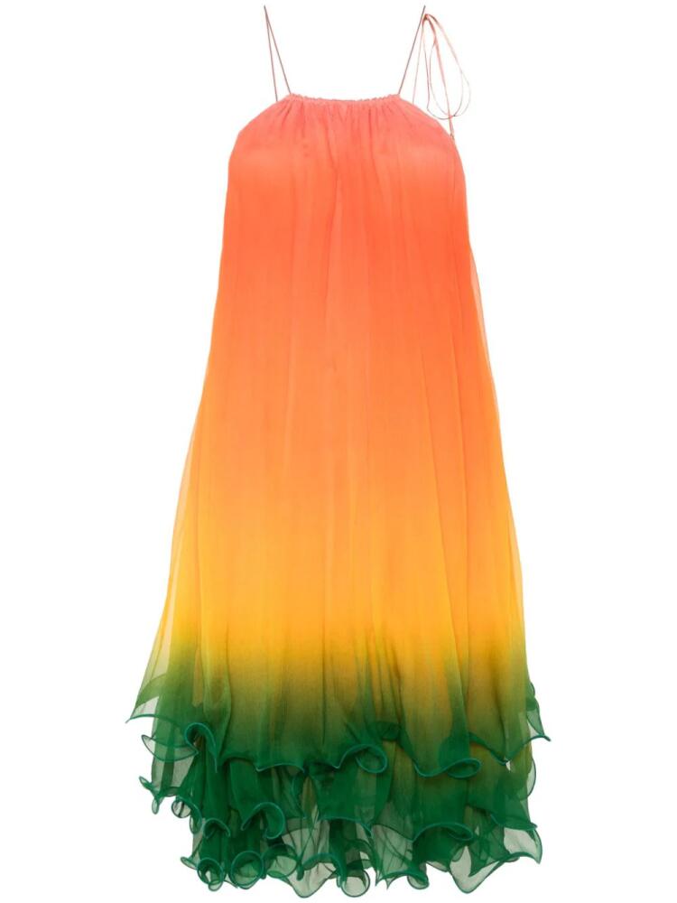 Casablanca Rainbow Gradient midi dress - Orange Cover