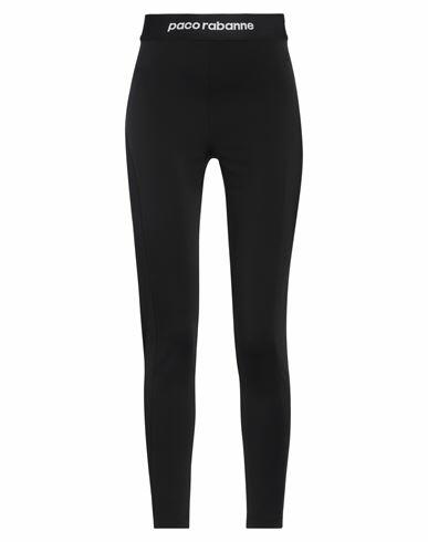 Rabanne Woman Leggings Black Polyamide, Elastane Cover