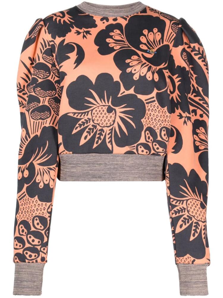 Vivienne Westwood Aramis floral-print cotton sweatshirt - Orange Cover