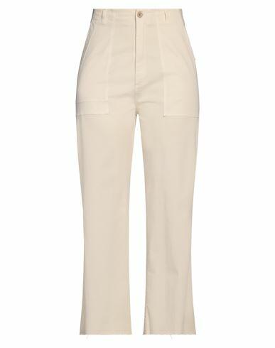 Department 5 Woman Pants Ivory Cotton, Elastane Cover