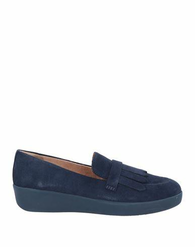 Fitflop Woman Loafers Midnight blue Soft Leather Cover