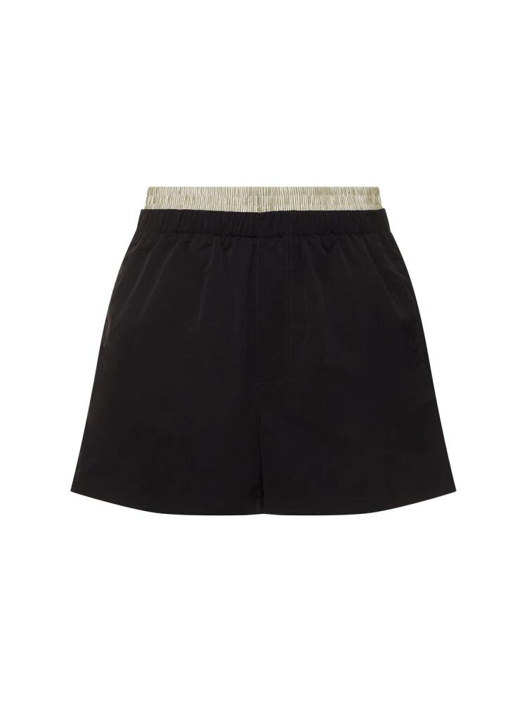 BOTTEGA VENETA Double Layer Nylon Swim Shorts Cover