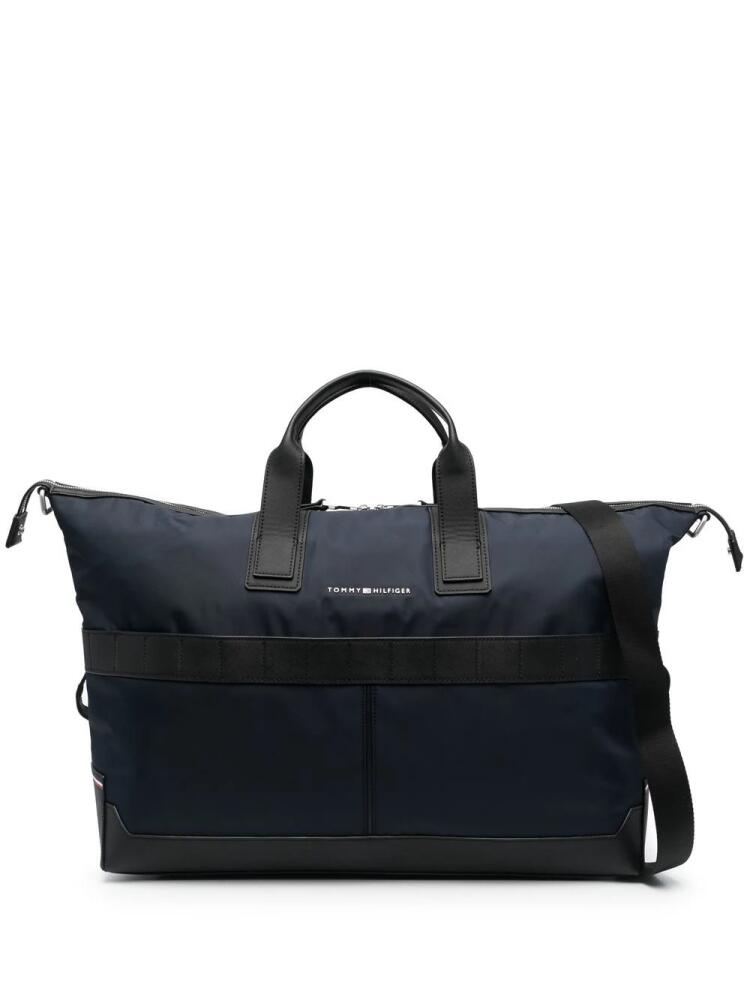 Tommy Hilfiger logo-plaque duffle bag - Blue Cover