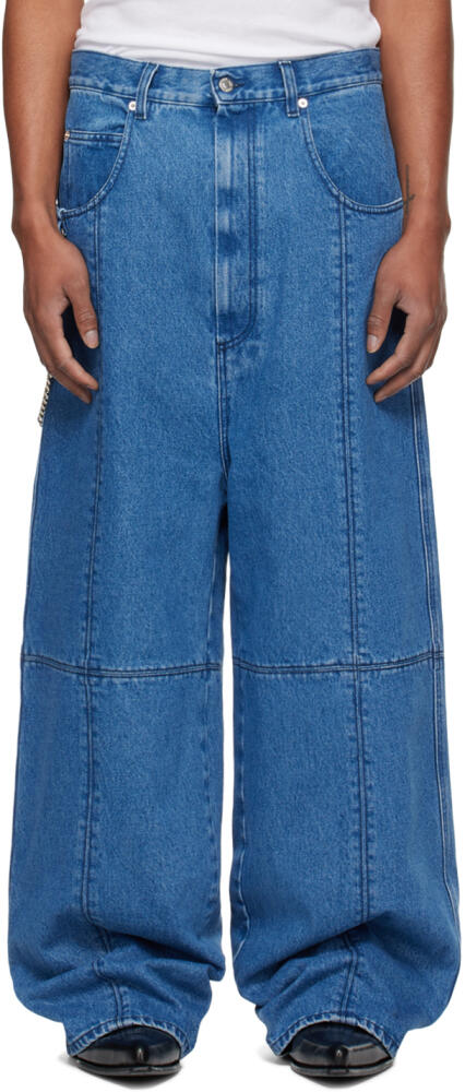 LU'U DAN Blue Paneled Jeans Cover