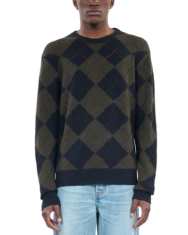 The Kooples Wool Argyle Straight Fit Sweater Cover