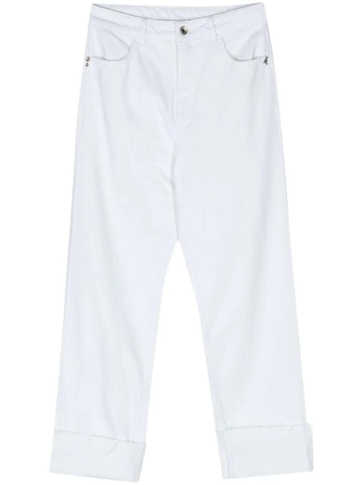 Patrizia Pepe high-rise tapered jeans - White Cover