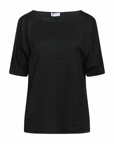 Diana Gallesi Woman Top Black Viscose, Polyamide Cover